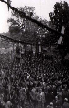 1948 VISITA VIRGEN DESAMPARADOS AL BARRIO DE SAGUNTO VALENCIA